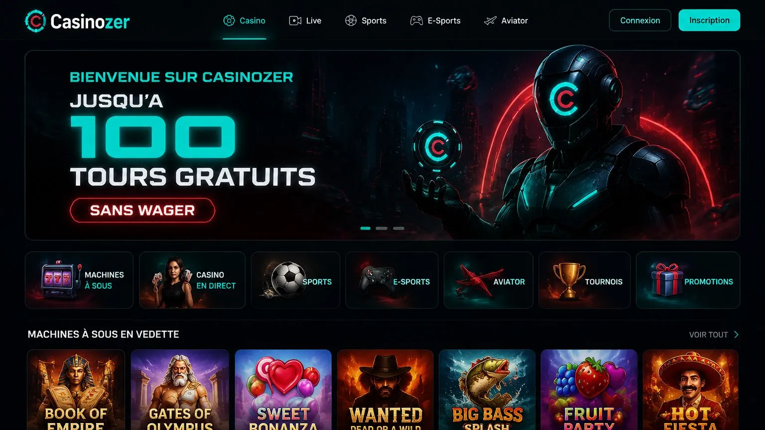 casinozer : plateforme de casino en ligne pour les joueurs français