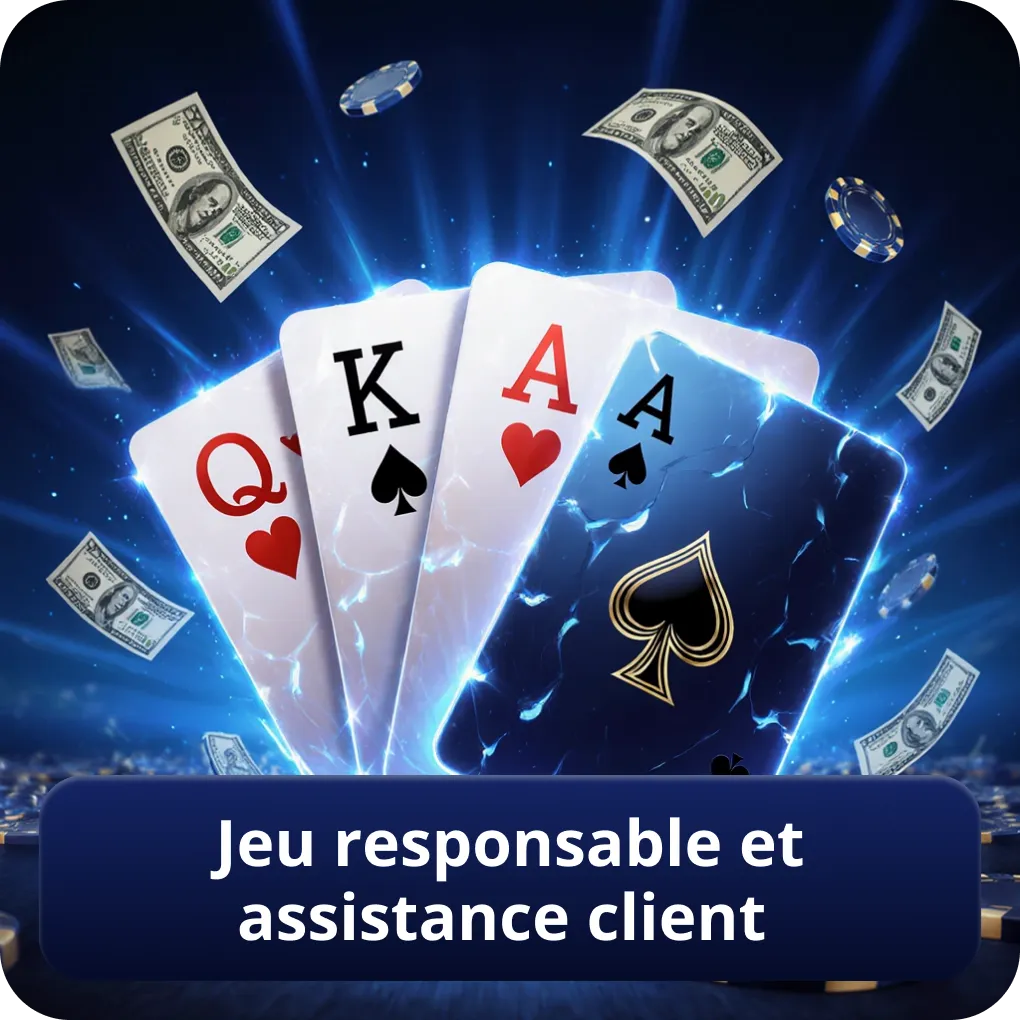 Jeu responsable et assistance client
