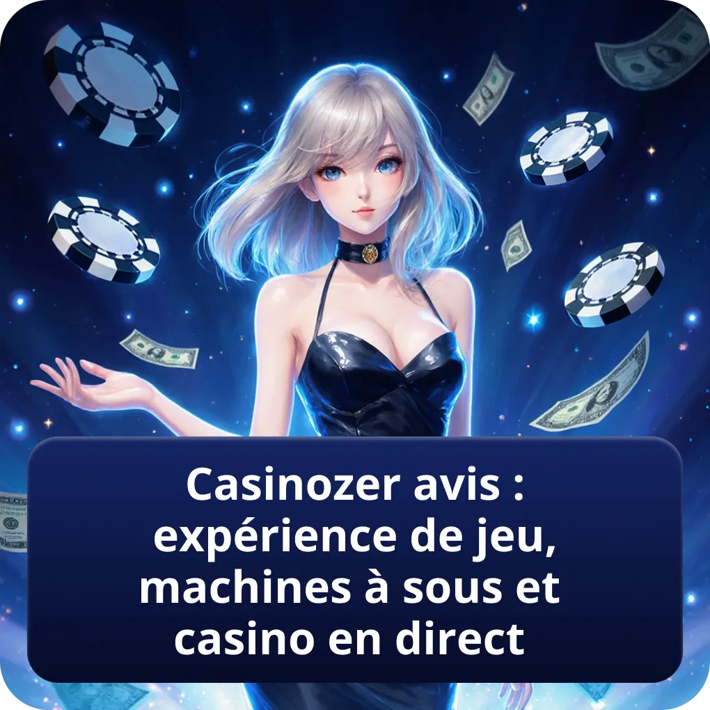 Casinozer avis : expérience de jeu, machines à sous et casino en direct